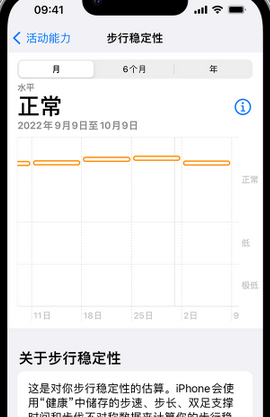 红山iPhone手机维修如何在iPhone开启'步行稳定性通知'