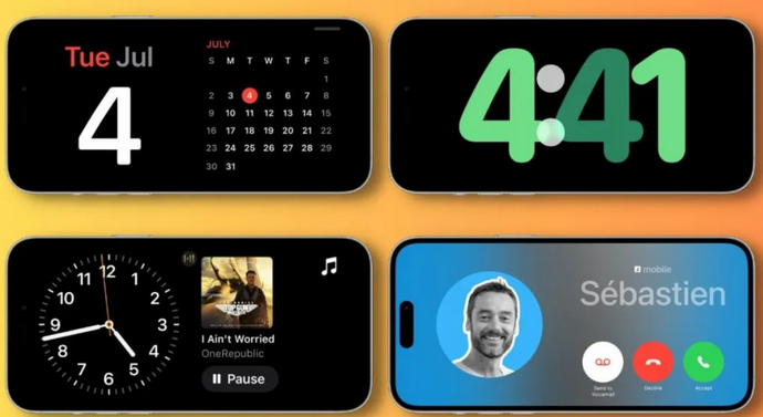 红山苹果手机维修分享iOS17横屏充电待机显示有什么好处 