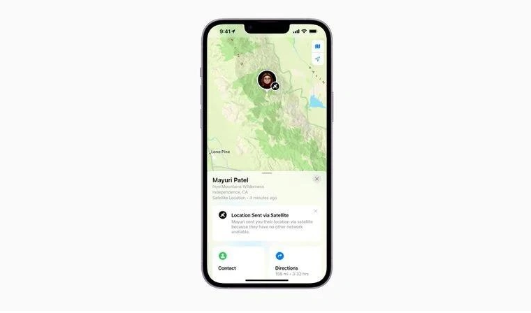 红山苹果14维修分享iPhone14系列中 FindMy功能通过卫星分享位置方法教程 